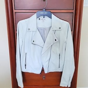 White XSP Vegan Leather Jacket